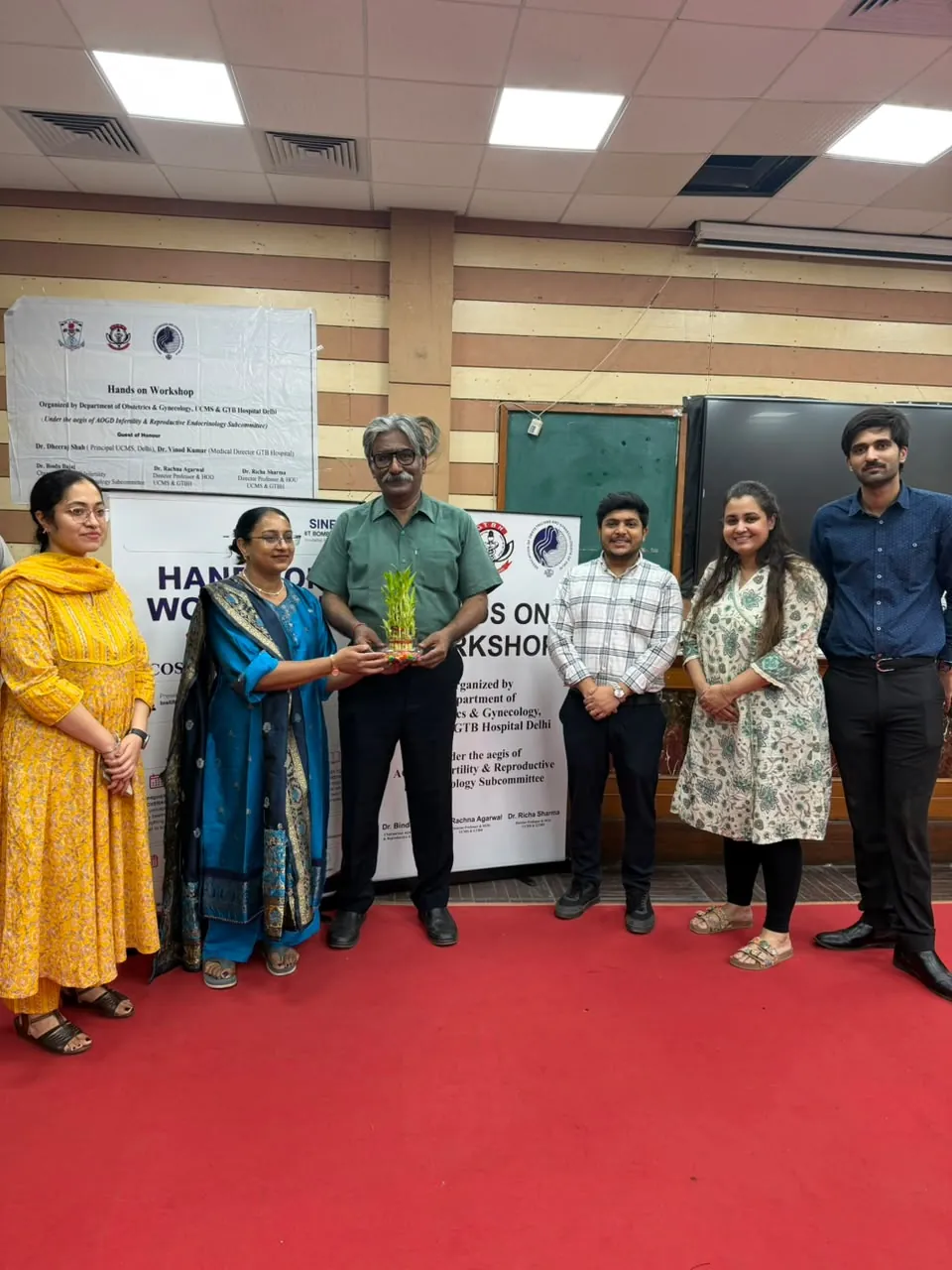 Cell Mate team felicitated by faculty at UCMS and GTB Hospital Delhi