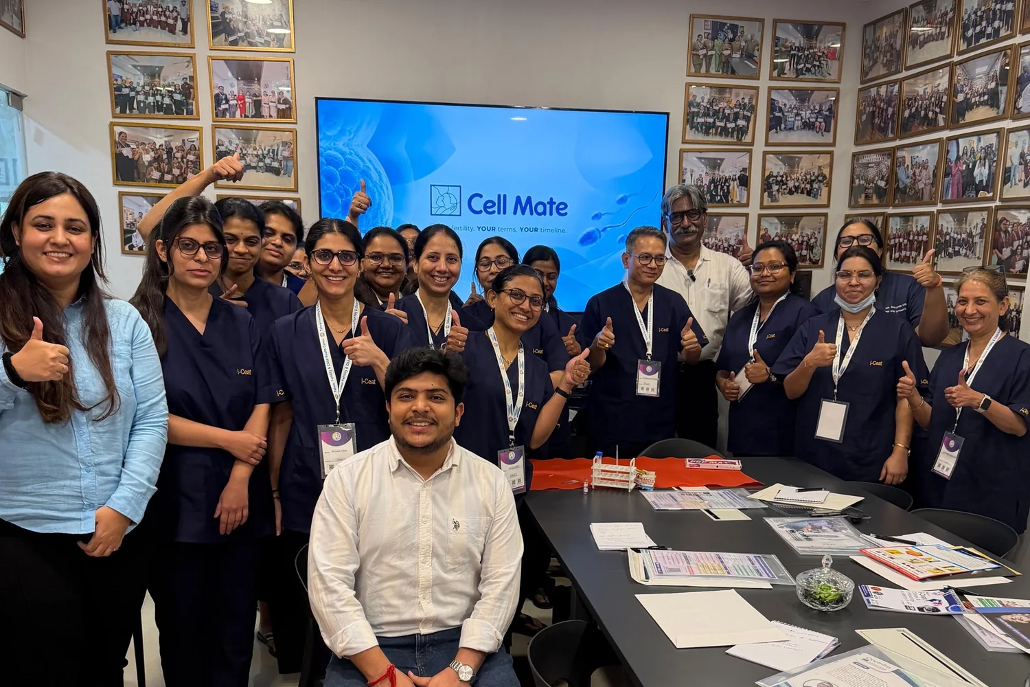 Clinicians at a hands-on andrology laboratory session run by Cell Mate, Delhi NCR