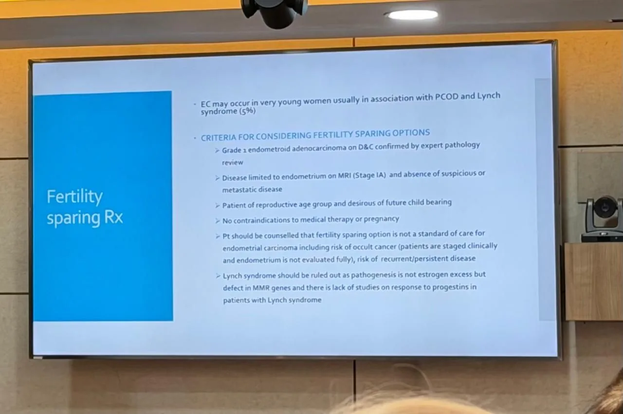 Slide on fertility-sparing treatment criteria